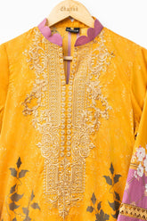 DC-0377 ORANGE EMBROIDERED KURTA